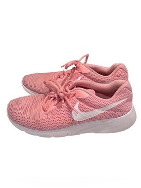 Nike Tanjun Pink White Girls Sneakers Running Shoes Size‎ 6Y Activewear Gym